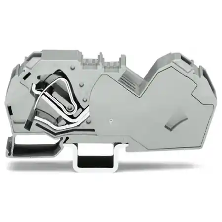 2-conductor through terminal block; 35 mm²; with integrated end plate; side and center marking; for DIN-rail 35 x 15 and 35 x 7.5; CAGE CLAMP®; 35,00 mm²; gray Wago Calitate înaltă