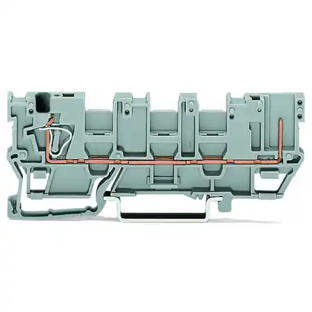 1-conductor/1-pin carrier terminal block; with 3 jumper positions; for DIN-rail 35 x 15 and 35 x 7.5; 4 mm²; CAGE CLAMP®; 4,00 mm²; gray Wago Vezi acum