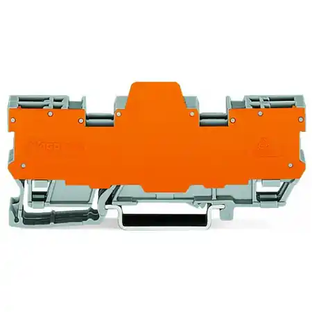 2-pin terminal block for pluggable modules; 8-pole; with 2 jumper positions; with orange separator plate; for DIN-rail 35 x 15 and 35 x 7.5; gray Wago Ofertă de sezon