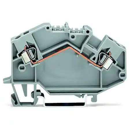 2-conductor through terminal block; 2.5 mm²; center marking; for DIN-rail 35 x 15 and 35 x 7.5; CAGE CLAMP®; 2,50 mm²; gray Wago Disponibil imediat
