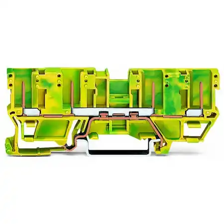 4-pin ground carrier terminal block; for DIN-rail 35 x 15 and 35 x 7.5; green-yellow Wago Bestseller