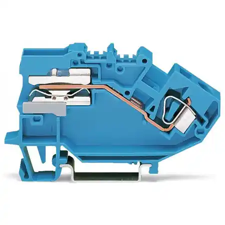 1-conductor N-disconnect terminal block; 6 mm²; CAGE CLAMP®; 6,00 mm²; blue Wago Disponibil imediat