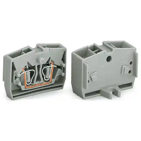 4-conductor center terminal block; without push-buttons; 2.5 mm²; CAGE CLAMP®; 2,50 mm²; orange Wago Lichidare de stoc