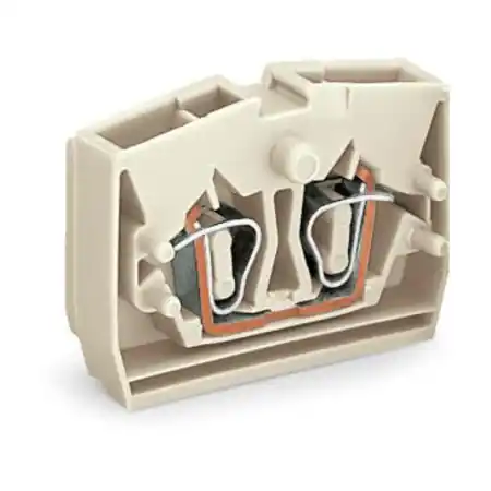 2-conductor center terminal block; suitable for Ex e II applications; without push-buttons; 2.5 mm²; CAGE CLAMP®; 2,50 mm²; light gray Wago Preț redus