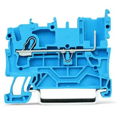 1-conductor/1-pin carrier terminal block; for DIN-rail 35 x 15 and 35 x 7.5; 2.5 mm²; Push-in CAGE CLAMP®; 2,50 mm²; blue Wago Preț mic