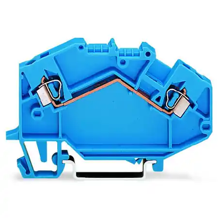 2-conductor through terminal block; 2.5 mm²; suitable for Ex i applications; center marking; for DIN-rail 35 x 15 and 35 x 7.5; CAGE CLAMP®; 2,50 mm²; blue Wago Livrare rapidă