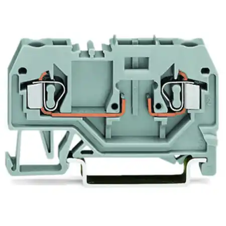 Vezi acum 2-conductor carrier terminal block; for DIN-rail 35 x 15 and 35 x 7.5; 4 mm²; CAGE CLAMP®; 4,00 mm²; gray Wago