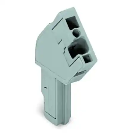 1-conductor female plug; angled; 4 mm²; 2-pole; 4,00 mm²; gray Wago Livrare gratuită