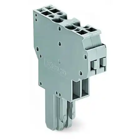 2-conductor female connector; 4 mm²; 2-pole; 4,00 mm²; gray Wago Cumpără acum