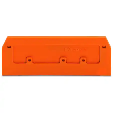 Ultima șansă End and intermediate plate; 2.5 mm thick; orange Wago