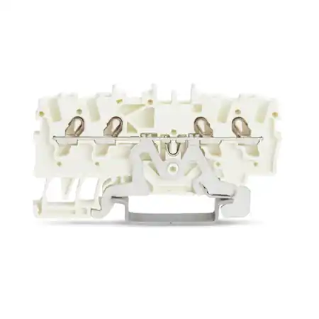 4-conductor shield terminal block; 1.5 mm²; side and center marking; for DIN-rail 35 x 15 and 35 x 7.5; Push-in CAGE CLAMP®; 1,50 mm²; white Wago Preț promoțional