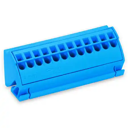 Busbar terminal block; for (10 x 3) mm busbars; 12-pole; without push-buttons; 4 mm²; 4,00 mm²; light gray Wago Ofertă specială