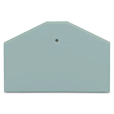 Ultima șansă End and intermediate plate; 2.5 mm thick; gray Wago