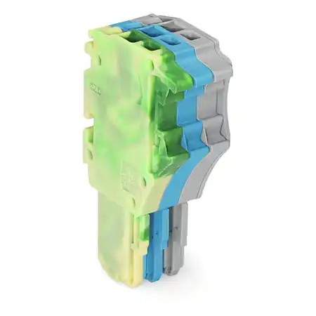 1-conductor female plug; 1.5 mm²; 3-pole; 1,50 mm²; green-yellow, blue, gray Wago Preț mic