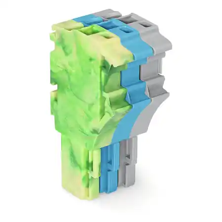 1-conductor female plug; 2.5 mm²; 3-pole; 2,50 mm²; green-yellow, blue, gray Wago Ofertă exclusivă