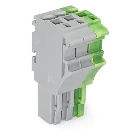 1-conductor female plug; 2.5 mm²; 3-pole; 2,50 mm²; gray, green-yellow Wago Cel mai vândut