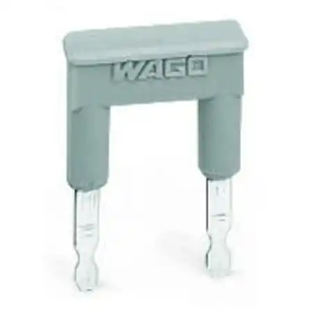 Alternate comb-style jumper bar; insulated; 2-way; IN = IN terminal block; gray Wago Chilipir