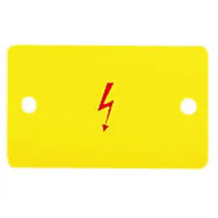 Mai ieftin Protective warning marker; with high-voltage symbol; for 4 terminal blocks; yellow Wago