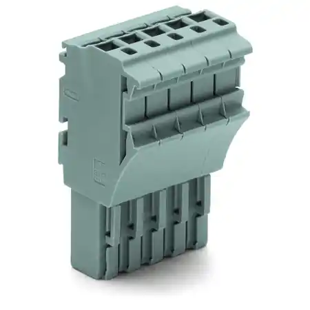 1-conductor female plug; 2.5 mm²; 5-pole; 2,50 mm²; gray Wago Reducere specială