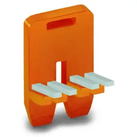 Adjacent jumper for switching lever; insulated; 5-way; Nominal current 30 A; for 2-conductor transverse switching terminal block; orange Wago Bestseller