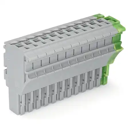 1-conductor female plug; 2.5 mm²; 12-pole; 2,50 mm²; gray, green-yellow Wago Livrare expres