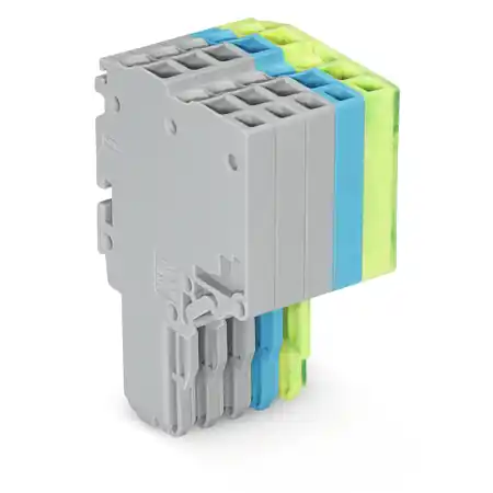 2-conductor female connector; 1.5 mm²; 5-pole; 1,50 mm²; gray, blue, green-yellow Wago Vezi acum