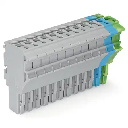 1-conductor female plug; 2.5 mm²; 12-pole; 2,50 mm²; gray, blue, green-yellow Wago Preț mic