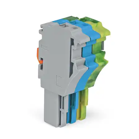 1-conductor female plug; 2.5 mm²; 3-pole; 2,50 mm²; gray, blue, green-yellow Wago Preț mic