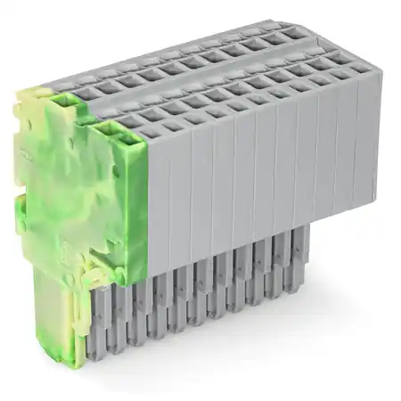 2-conductor female connector; 1.5 mm²; 12-pole; 1,50 mm²; green-yellow, gray Wago Ofertă exclusivă