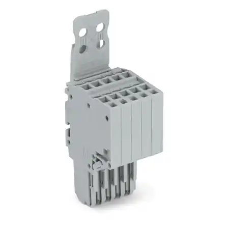 2-conductor female connector; Strain relief plate; 1.5 mm²; 5-pole; 1,50 mm²; gray Wago Ofertă