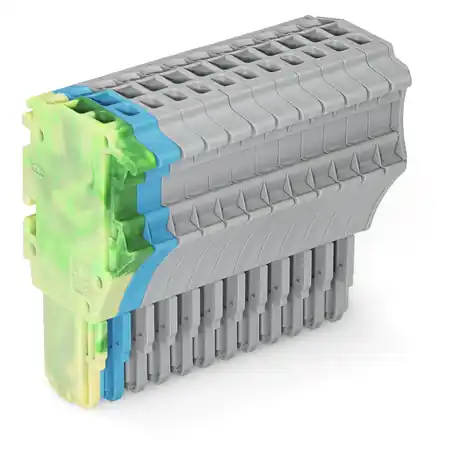 1-conductor female plug; 1.5 mm²; 12-pole; 1,50 mm²; green-yellow, blue, gray Wago Ofertă exclusivă