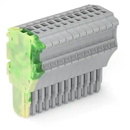 1-conductor female plug; 1.5 mm²; 12-pole; 1,50 mm²; green-yellow, gray Wago Mai ieftin