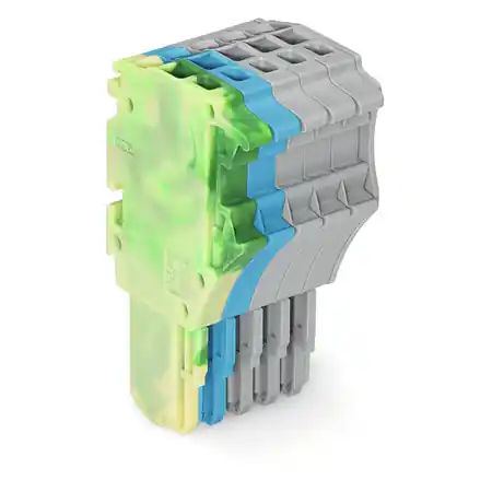 1-conductor female plug; 1.5 mm²; 5-pole; 1,50 mm²; green-yellow, blue, gray Wago Comandă acum