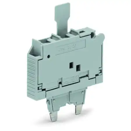 Vezi acum Fuse plug; with pull-tab; for 5 x 30 mm miniature metric fuse; with indicator lamp; 30 - 65 V; 7.4 mm wide; gray Wago