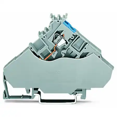 2-conductor actuator supply terminal block; with colored conductor entries; 2.5 mm²; CAGE CLAMP®; 2,50 mm²; gray Wago Chilipir