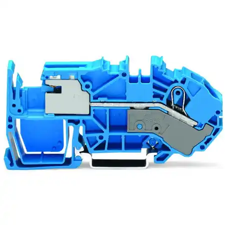 1-conductor power distribution disconnect terminal block; 16 mm²; Push-in CAGE CLAMP®; 16,00 mm²; gray Wago Preț promoțional