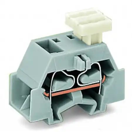 4-conductor terminal block; on one side with push-button; with fixing flange; for screw or similar mounting types; Fixing hole 3.2 mm Ø; 2.5 mm²; CAGE CLAMP®; 2,50 mm²; orange Wago Ofertă de sezon
