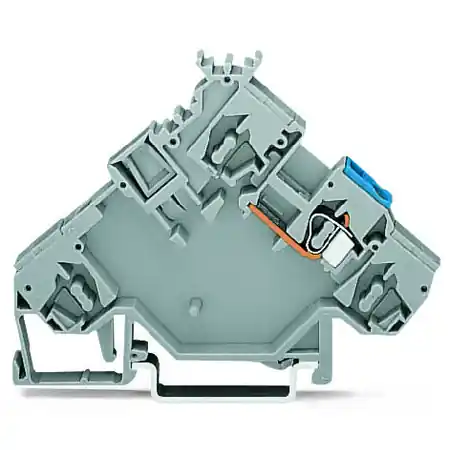 2-conductor actuator supply terminal block; with colored conductor entries; 2.5 mm²; CAGE CLAMP®; 2,50 mm²; gray Wago Ultima șansă