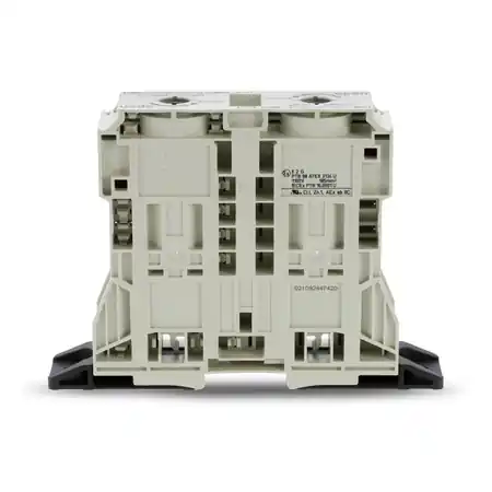 2-conductor through terminal block; 185 mm²; suitable for Ex e II applications; lateral marker slots; with fixing flanges; POWER CAGE CLAMP; 185,00 mm²; light gray Wago Cumpără online