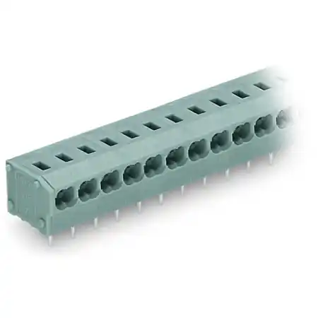 2-conductor PCB terminal block; 0.75 mm²; Pin spacing 5/5.08 mm; 6-pole; PUSH WIRE®; 0,75 mm²; gray Wago Comandă acum