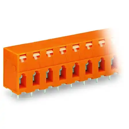 Ultima șansă PCB terminal block; push-button; 2.5 mm²; Pin spacing 7.62 mm; 3-pole; CAGE CLAMP®; 2,50 mm²; orange Wago