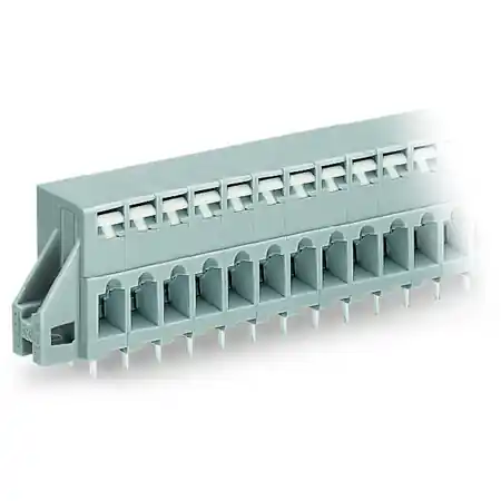 Vezi acum PCB terminal block; push-button; 2.5 mm²; Pin spacing 5 mm; 7-pole; CAGE CLAMP®; clamping collar; 2,50 mm²; gray Wago