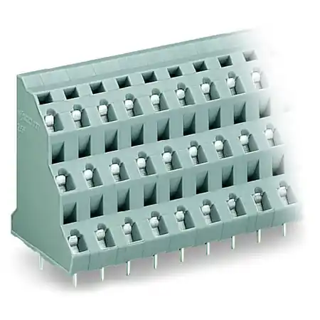 Triple-deck PCB terminal block; 2.5 mm²; Pin spacing 7.5 mm; 3 x 6-pole; CAGE CLAMP®; 2,50 mm²; gray Wago Chilipir