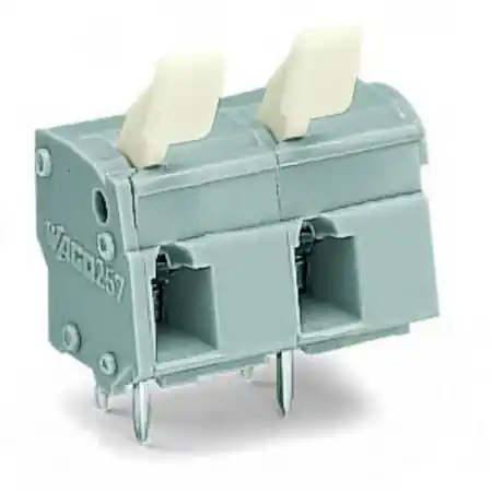 Ultima șansă PCB terminal block; finger-operated levers; 2.5 mm²; Pin spacing 10/10.16 mm; 9-pole; CAGE CLAMP®; commoning option; 2,50 mm²; gray Wago