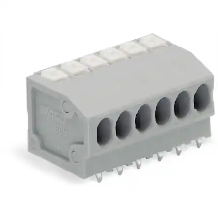 Vezi acum PCB terminal block; push-button; 1.5 mm²; Pin spacing 3.5 mm; 13-pole; Push-in CAGE CLAMP®; 1,50 mm²; gray Wago