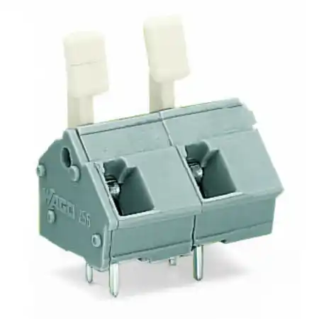 Ultima șansă PCB terminal block; finger-operated levers; 2.5 mm²; Pin spacing 10/10.16 mm; 5-pole; CAGE CLAMP®; commoning option; 2,50 mm²; gray Wago