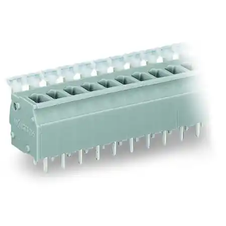 Ultima șansă PCB terminal block; push-button; 2.5 mm²; Pin spacing 5/5.08 mm; 4-pole; CAGE CLAMP®; commoning option; 2,50 mm²; orange Wago