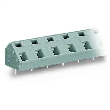 Vezi acum PCB terminal block; 2.5 mm²; Pin spacing 10/10.16 mm; 5-pole; CAGE CLAMP®; commoning option; 2,50 mm²; gray Wago