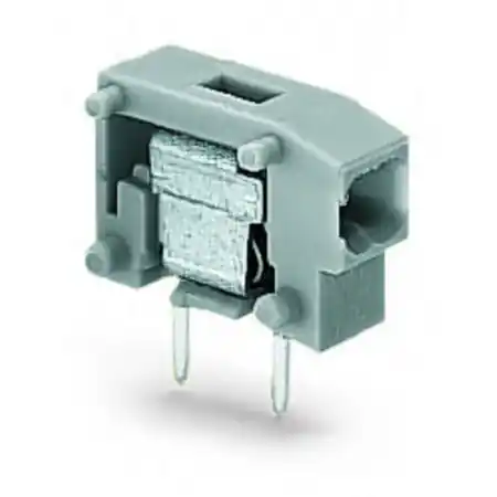 Ultima șansă Stackable 2-conductor PCB terminal block; 0.75 mm²; Pin spacing 5/5.08 mm; 1-pole; PUSH WIRE®; 0,75 mm²; blue Wago