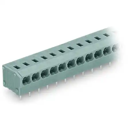 2-conductor PCB terminal block; 0.75 mm²; Pin spacing 5/5.08 mm; 4-pole; PUSH WIRE®; 0,75 mm²; gray Wago Reducere extra